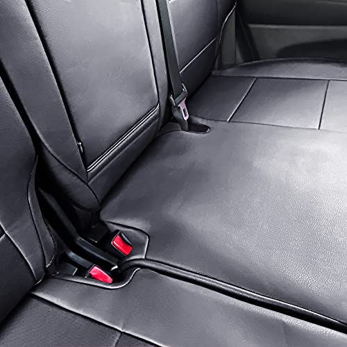Oasis Auto Grand Cherokee Custom Fit Pu Leather Seat Cover For 2011-2012-2013-2014-2015-2016-2017-2018-2019-2020 Grand Cherokee (Black) #TOP5