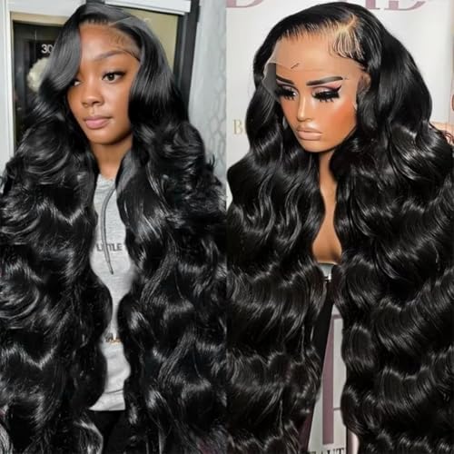QBRVP 13x6 Lace Front Wigs Human Hair 200% Density HD