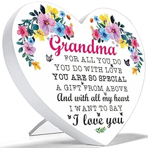 WELLBANEE Grandma Gifts from Grandchild Birthday Gifts for Grandma from Grandchildren Granddaughter – Mother’s Gifts Day…