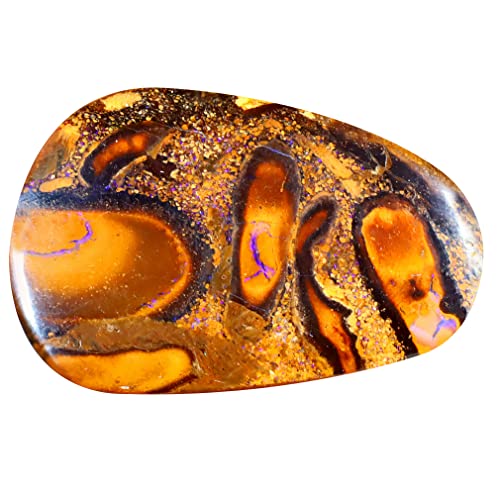 Opale naturelle Boulder de 13,48 carats, une pierre précieuse de collection haut de gamme