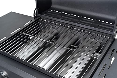 Gasgrill ACTIVA Cabrio in Schwarz mit 3 Brennern und Thermometer