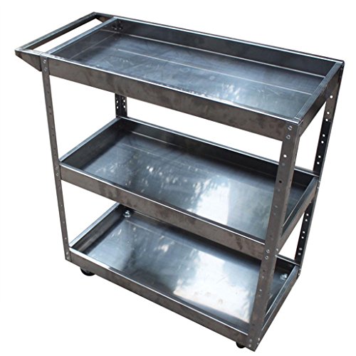 Preisvergleich Produktbild Edelstahl-Auto-Reparatur-Gebrauchsfah... Legierungs-Wartungsfahrzeug, Multifunktionsuniversal mit Bremse Castor Trolley, Last 130 Kilogramm (größe : A)