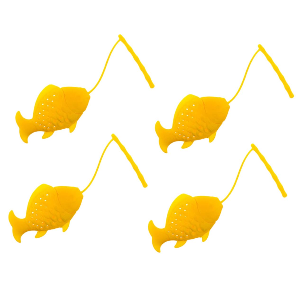 IMIKEYA 12pièces Infuseurs à Thé Silicone Créatifs Forme De Poisson De Filtres Colorés Réutilisables Pour Toutes Les Variétés De Thés Et Épices Facile à Nettoyer