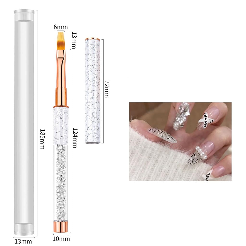 Water Drill Pipe Nail Brush Marble Crystal Smudging Gradient Pen Light Therapy Pen Sweeping Pen