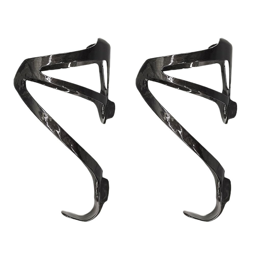 Flaschenhalter Fahrrad Fahrrad-Flaschenhalter, Vollcarbon, superleicht, for Rennrad/Mountainbike, Fahrrad-Wasserflaschenhalter, matt glänzend Fahrrad Flaschenhalter(Gloss 2PCS)
