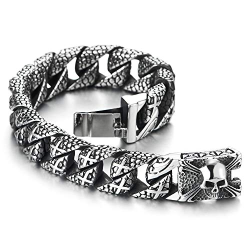 COOLSTEELANDBEYOND Uomo Acciaio Croce Fascino con