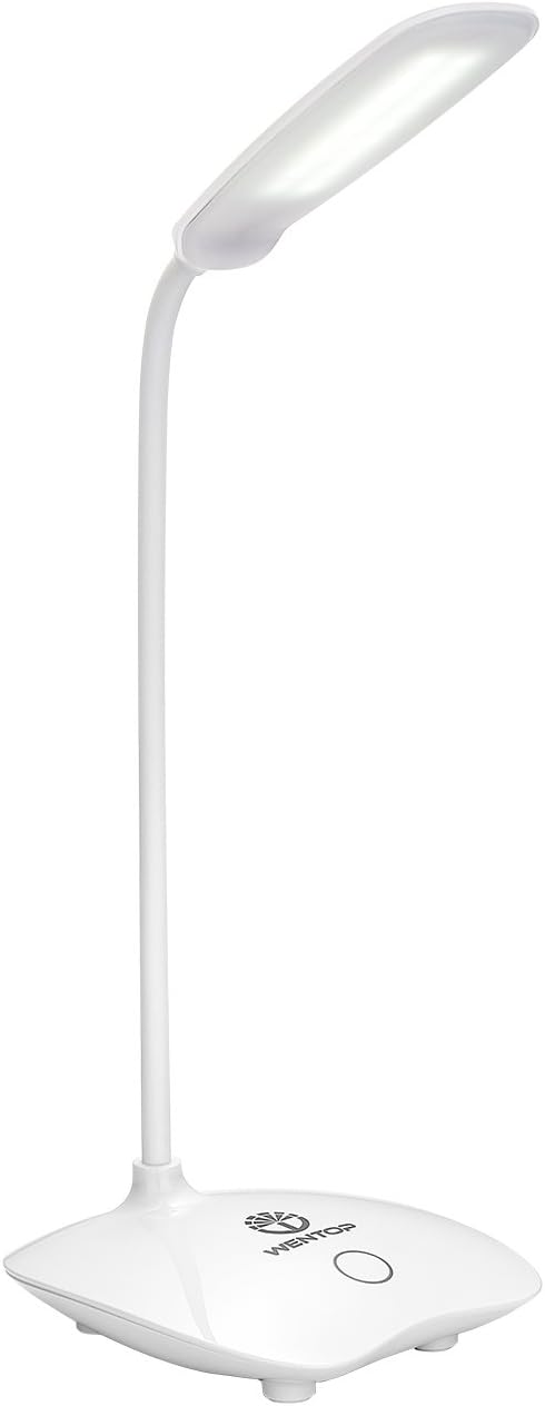 Akelizeng, Portable Desk Light,3 Level Dimmer Touch Control,Energy Saving Table Lamps for Studying,Reading,Office,Outdoor Foldable Led ect. -White, 5 W [Energy Class A+]