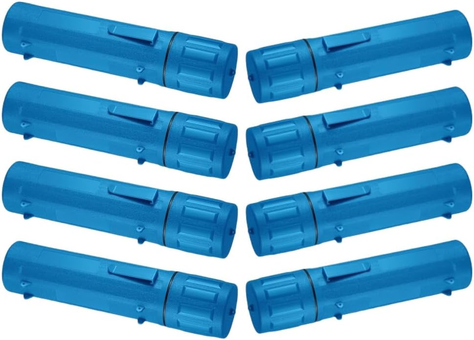 8 PCS Blue Electrode Rod Storage Tube, 14 Inch Welding Rod for Welding Inverter for Home Car Outdoor Camping