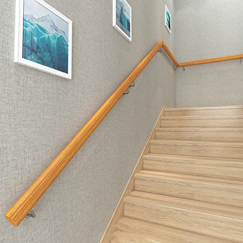 Rampe d'escalier maison kit bois personnalisable pour sécurité senior