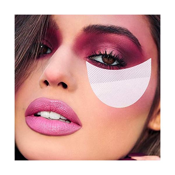 Kalolary 120 Pcs Eye Shadow Shields, Eyeshadow Pads Stencils Lint Free Under Eye Pads Eyeshadow Patches For Eyelash Extensions/Lip Makeup