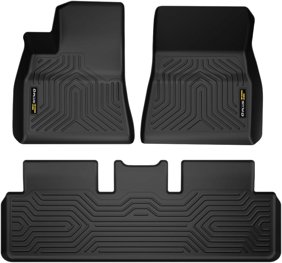 3PCS G-PLUS Cargo Liners Compatible with Tesla Model 3 2017-2023 Sept Old Style, NOT Fit 2023 Oct-2026 New Model,1st & 2nd Row Cargo Liners All Weather Full Cover Protection Car Floor Liners