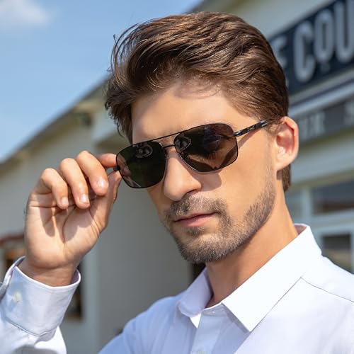 KINGSEVEN Glasses Men Aluminum Magnesium Sun Glasses For Men Polarized Mirror Lens Eyewear Glasses Women 7242