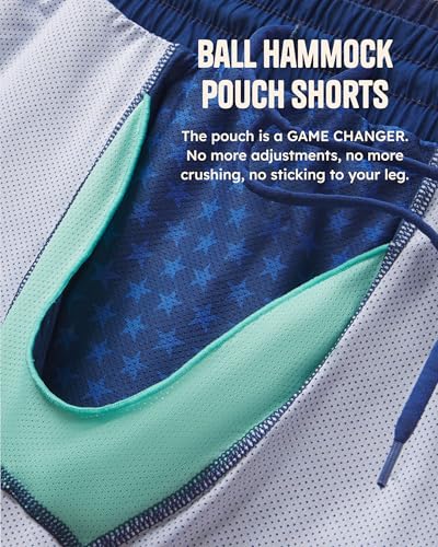 Hammock Support Pouch Workout Shorts | 7" Men's Compression Shorts (US, Alpha, X-Large, Regular, Regular, 5", Grey)2