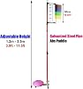 Jump Measurement Tester, Vertical Jump Tester with Stable Base Standing High Jump Training Equipment Basketball Volleyball Spike Coach Challenger(3.9-11.5 Feet)