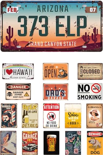 Amazon | レトリカン ブリキ看板 全120種類 アメリカン 雑貨 ナンバー