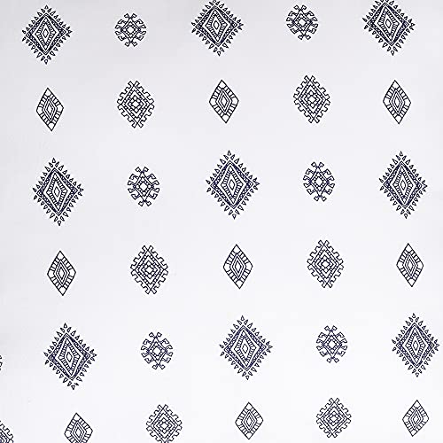 Image of Swayam Set of 2 Ethnic Motifs Cotton White Cushion Cover | 12 x 12 Inch | Soft Breathable Fabric with Hidden Zipper | Decorative & Stylish Cushion Covers for Sofa, Living Room, Bedroom & Couch