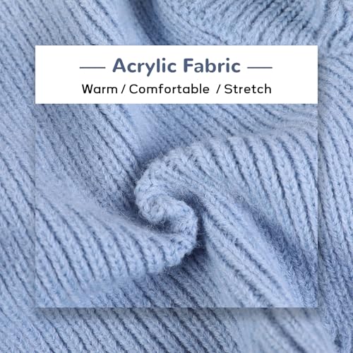 Hjumarayan Hundepullover Kleine Hunde - Schlicht & Elegant Hunde Pullover, Warm Hundepullover mit Geschirrloch, Schöner Hundepulli mit Beinen Hund Pullis für Chihuahua (Blau XS)
