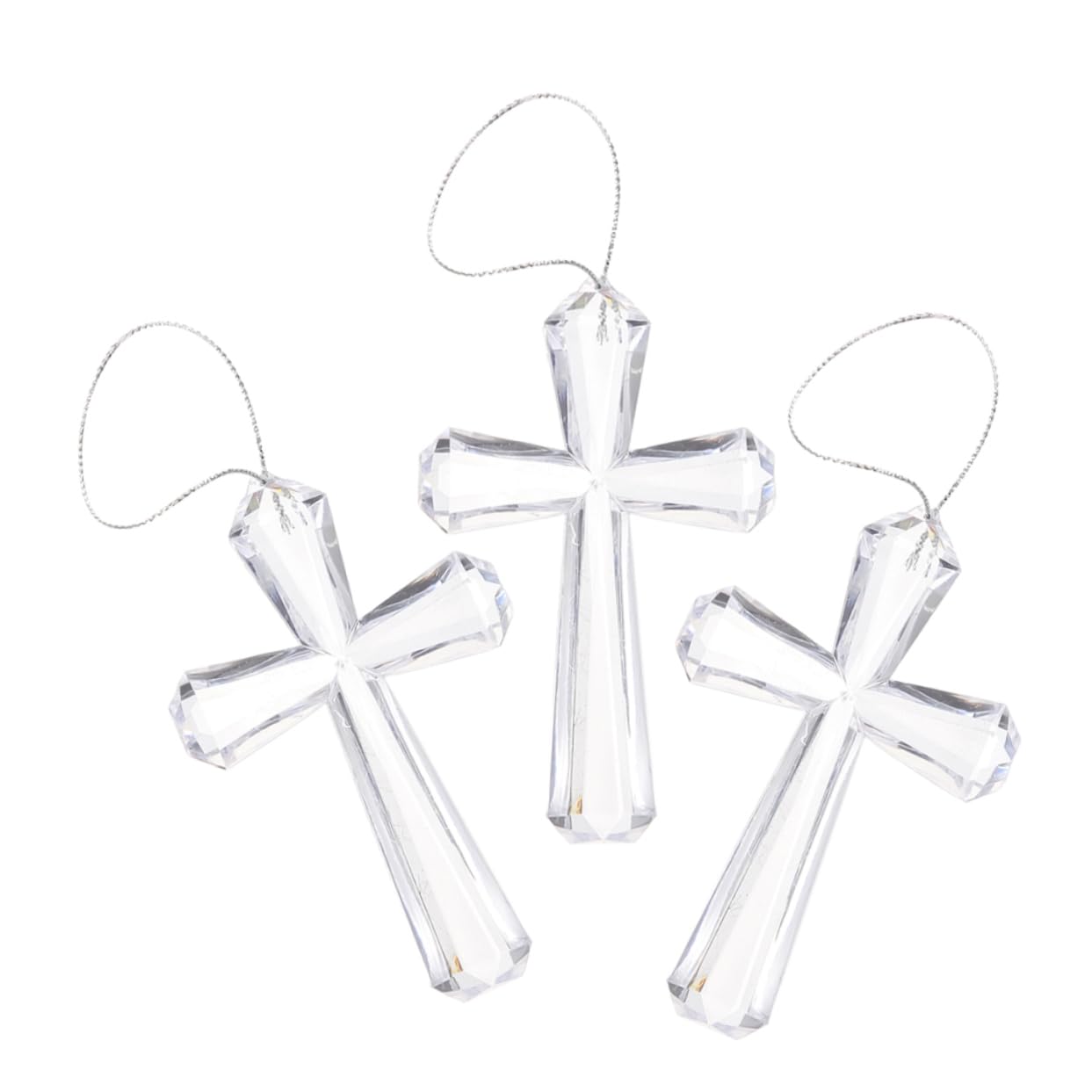 5 Sets Osterkreuz-Ornamente Dekoratives Acryl- Für Osterbaum Und Party 3 Stück X 5