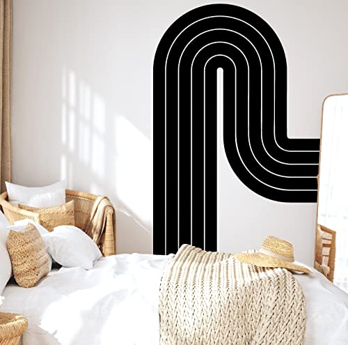Kazova Stripe Arch Wall Decal Arch Wall Sticker Abstract Geometric Wall Decor Modern Wall Decals Removable Peel And Stick Wall Stickers For Bedroom Living Room Office Decor #TOP6