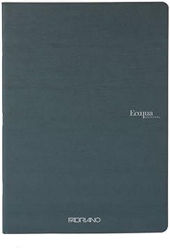 Fabriano Ecoqua Original Staple-Bound Notebook, Dark Green