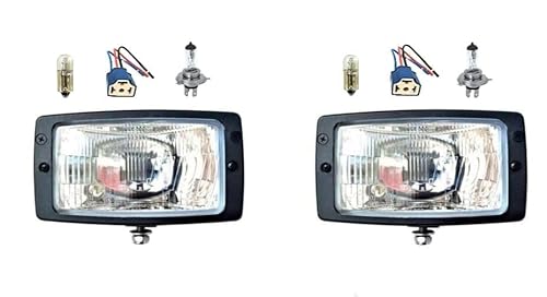 MelTruck® 2 phares principaux H4 tracteur Fendt Pronar avec ampoules 12 V et 2 culots de lampe
