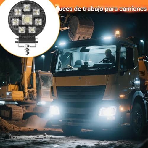 Luces de conducción LED Offroad giratorias 360 impermeables 2