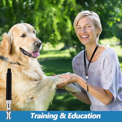 LXUEJIE 3 Stück Hundepfeife Rütter Rückruf, Hundepfeife Hochfrequenz Lautlos with Lanyard Erziehungshilfen für Hunde Pfeifen Hundetraining Hundepfeifen Vielseitig Erziehungshilfen für Trainieren Hund