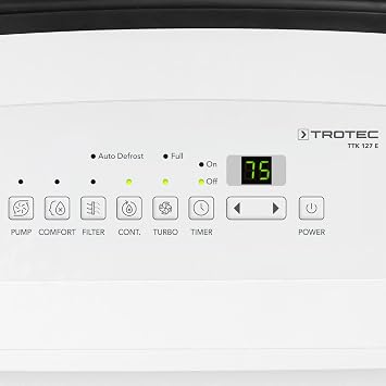 Trotec 1120000126.Ttk 127 e Konfor Nem Alıcı (maksimum 50 l/gün), 375 M³/150 M²'ye kadar odalar için uygundur