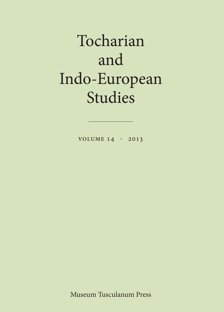 TOCHARIAN & INDO-EURO.STUD.V14 (Emersion: Emergent Village resources for communities of faith)