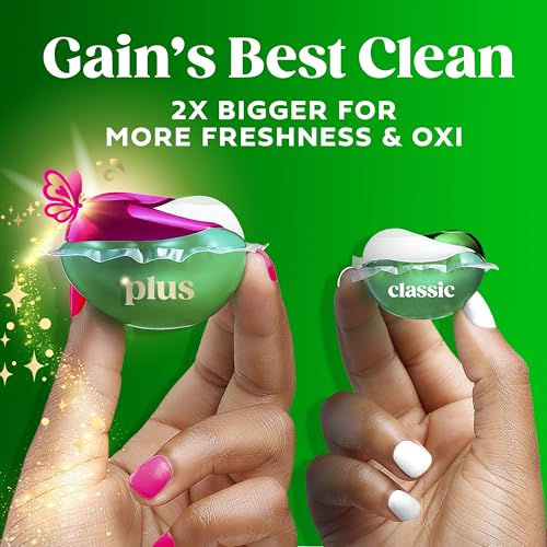 Image of Gain Plus Flings Liquid Washing Detergent Pods, Gain's Best Clean, All-In-One, Happy Hibiscus Scent Laundry Pacs, 45 Count (Packaging May Vary)
