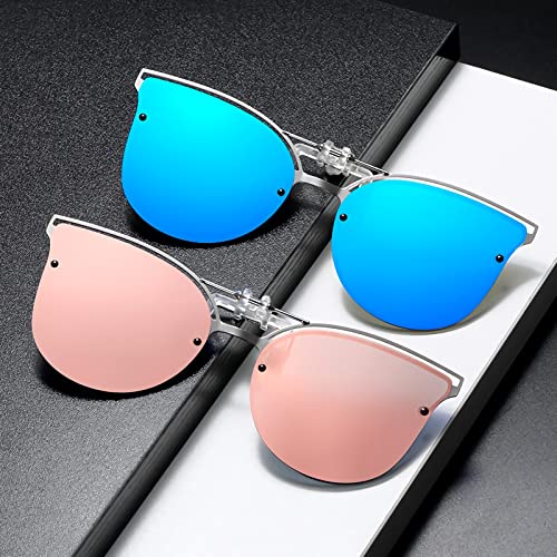 Image of Sunglasses fit over Glasses Clip On Polarized sunglasses for Prescription Glasses Flip Up Fishing Driving Glasses