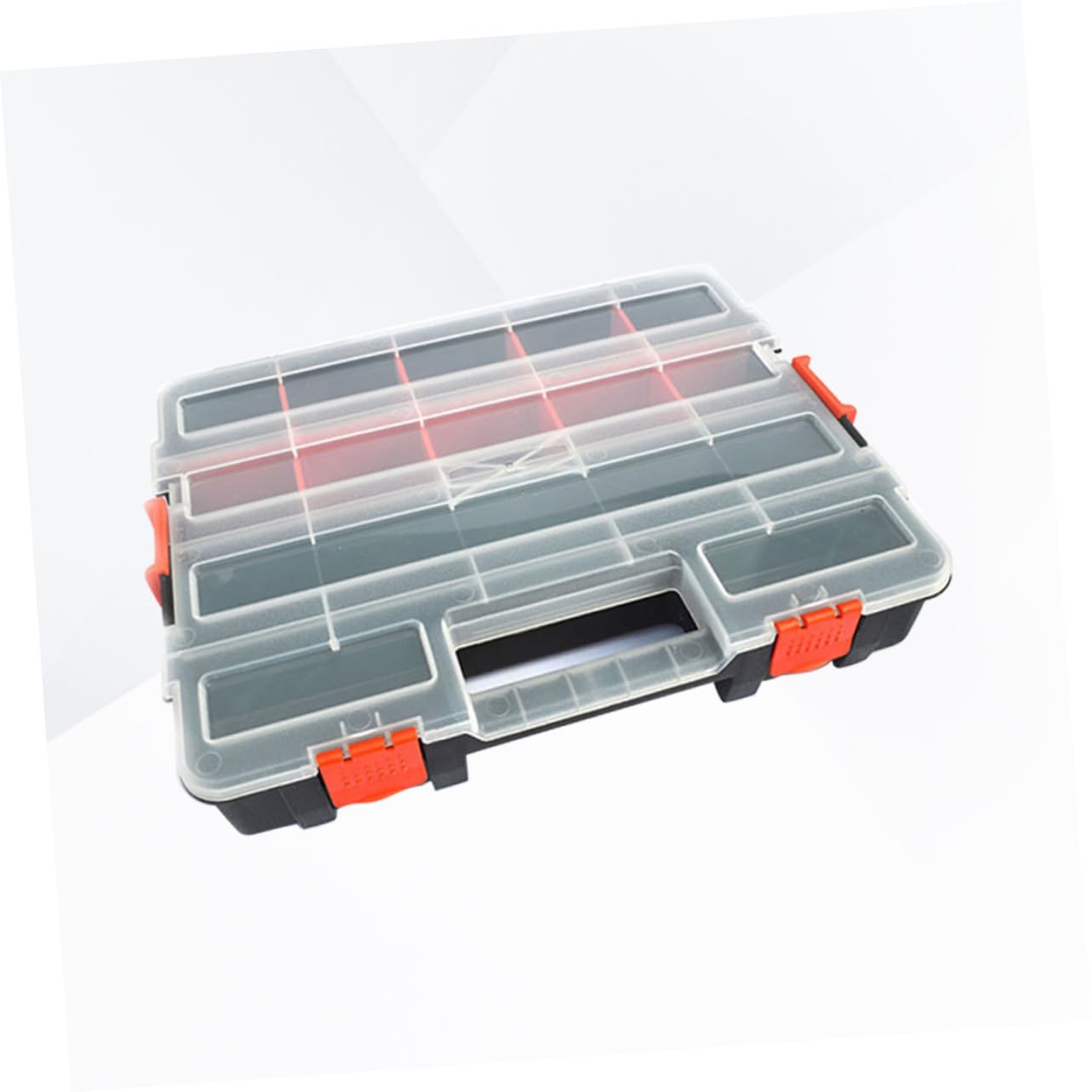 Homoyoyo Caja De Componentes Compartimentos Componentes Electrónicos Portable Soporte De Tornillo Cesta De La Escalera Florero De Lata De Leche Caparazón Superpuesto