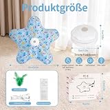 Interaktives Katzenspielzeug Selbstbeschäftigung, Katzenspielzeug Elektrisch mit Versteckspiel, Beweglicher Feder Quietschender Maus, Intelligentes interaktives Katzenspielzeug USB Wiederaufladbar