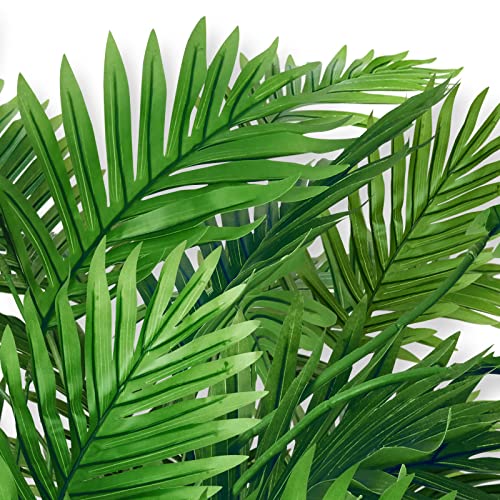 Hamore 2 Pcs 32'' Artificial Palm Plants Leaves, Faux Tropical Palm Tree Leaf, Palm Tree Artificial Plants Fake Tree Large Tropical Leaves For Indoor Outdoor Home Office Decoration #TOP5