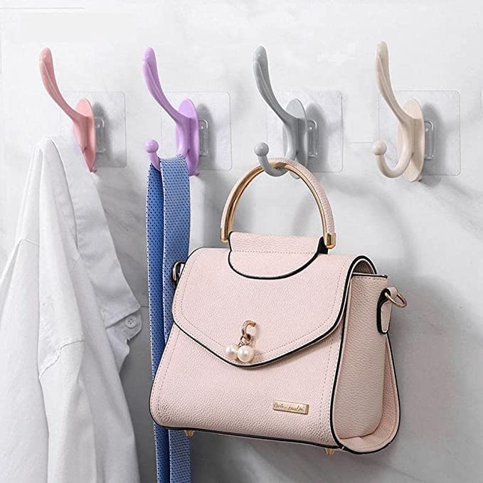 HYLOL Self Adhesive Wall Mounted Hanging Strong Sticker Plastic Hook Heavy Duty Home Kitchen Bathroom Jacket, Clothes, Hats, Towel Hanging Hooks (Pack of 5) (B0BDVKPXY4) Amazon Price History, Amazon Price Tracker