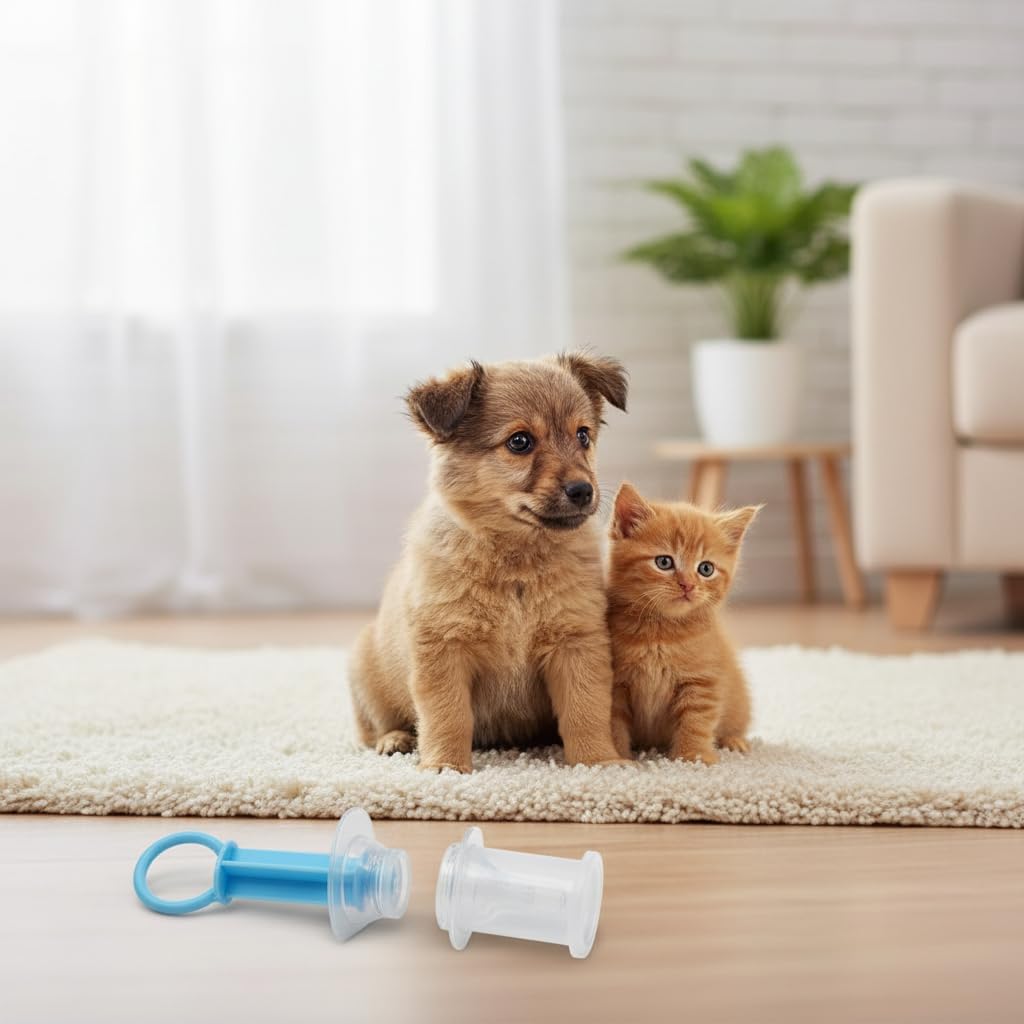 1Pc Blue Pet Medicine Feeder Liquid Oral Syringe Milk Nursing Bottles Syringe Soft Tip Plastic Pet Medical Feeding Tool for Dog Puppy Cat, Kitten Nursing Supplies
