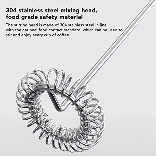 Electric Handheld Milk Frother, Noise Free Handheld Mini Drink Mixer Hygienic Stainless Steel For Kitchens (Black And Bracket) #TOP2
