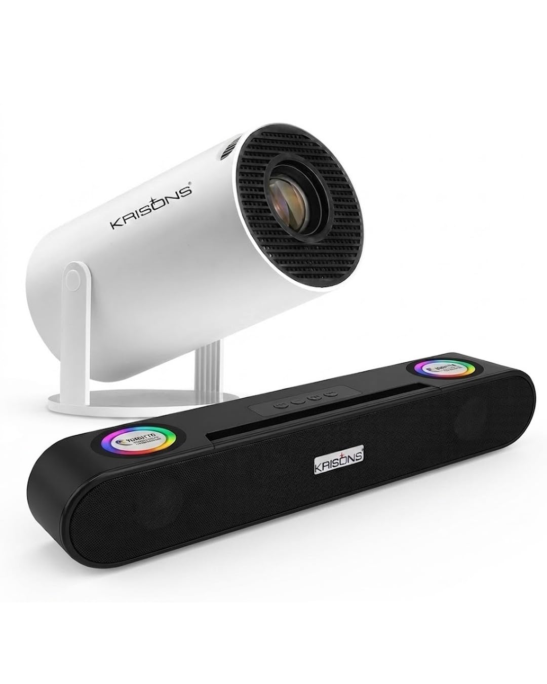 Krisons Zytel-003 Smart LED Projector with 1080p HD Resolution, Rotatable Design, Built-in Streaming Apps(Netflix etc.), 3500 Lumens, Screen Mirroring,1+16GB,Android+BT+WiFi,with Free 20W Sound Bar-image-27