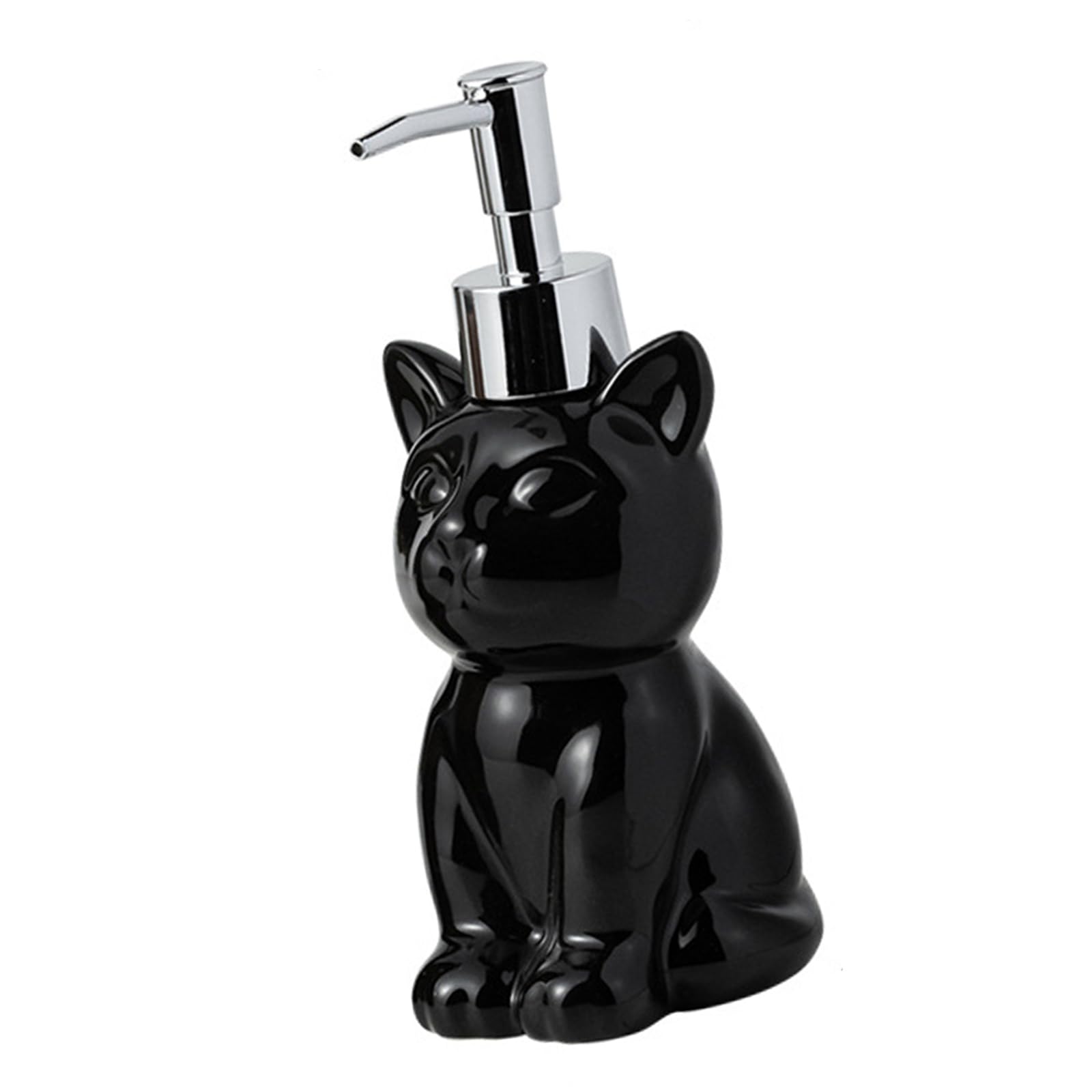 Tsophreniq Lovely Cats Design Soap Dispenser Easy Maintenance Soap Holder with Press Pumps for Household Countertop Organization Creative Lotion Container
