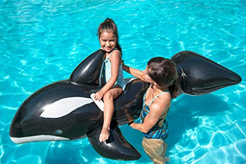 H2Ogo! Jumbo Whale Rider Inflatable Pool Float #TOP2