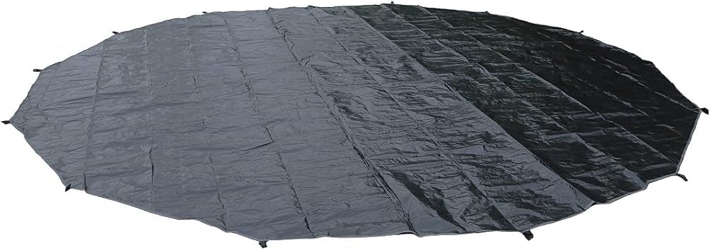 Outdoor Ultralight Waterproof Tent PE Footprint for 3M 4M 5M 6M Bell Tent Footprints Picnic Round Mat Portable Tarps for Bell Tent Ground Camping,Black Glamping Yurt Anti-Dirty Mat