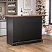 GDLF Home Bar Unit with Fridge Space, U-Shape Liquor Wine Cabinet, 63.1