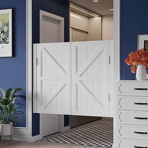 Rustikale Massivholz-Schaukeltüren – Cowboy-Stil Lamellentore für Küche und Esszimmer, 70 cm x 90 cm, ideal für Salondekoration und rustikale Wohnästhetik