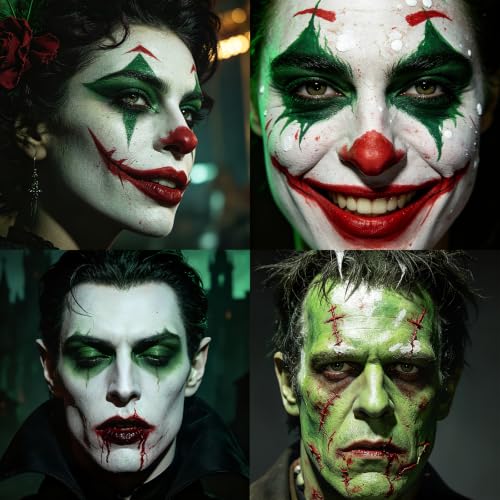 Image of BADCOLOR Mexico Red White Green Face Body Paint Stick Set, Oil Based Sports Fan Makeup, Waterproof Sweatproof Cream Paint for Football, Rugby, Softball, Baseball, Lacrosse, Sports Accessories