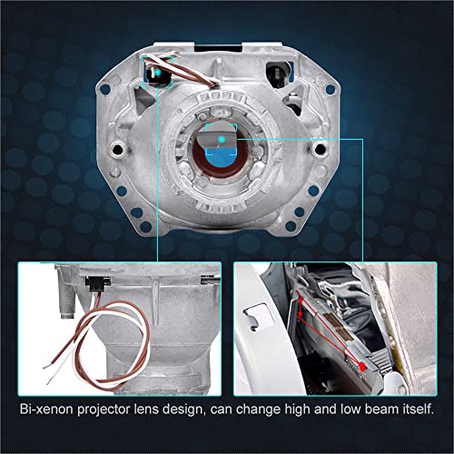 3 In HID Bi-Xenon Projetor Lente Farol Alto Baixo Feixe para Hella 5 D1S D2S D3S D4S Retrofit farol