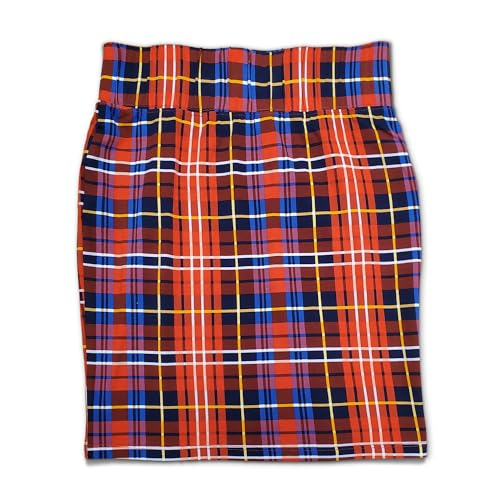 Women's Red Plaid Skirt
