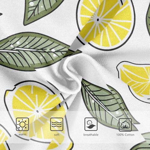 visesunny Boys Potty Training Underwear Fresh Lemon Greens Breathe Cotton Briefs Size 2T-8Y for Toddler4