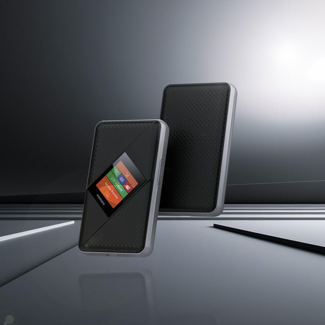 Porodo Portable MiFi 3G/4G Router Cat4 V2, 40M Signal Distance, 8H Working Time, Travel Friendly, Secure Connection, Pocket Router, Stay Connected, Connect Up To 10 Devices - Black