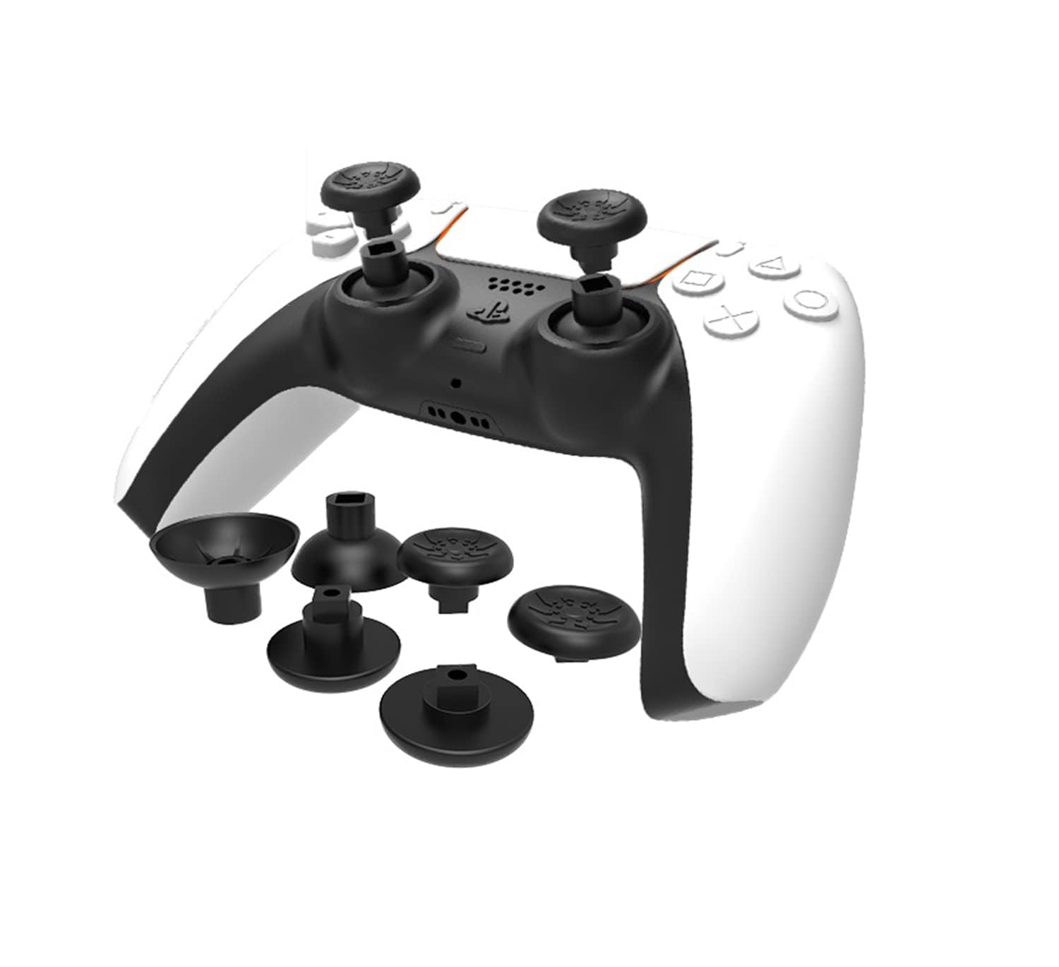 Magnetic Analog Thumb Sticks for PS5 PS4 Controller, Removable Thumbstick Replacement, Different Heights, Button Grips-picture-18