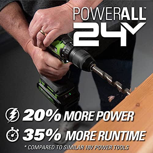 Greenworks 24V Brushless Cordless Drill/Driver With 2X 1.5Ah Usb Batteries And Charger, With 20-Piece Impact Rated Driving Bit Set #TOP3